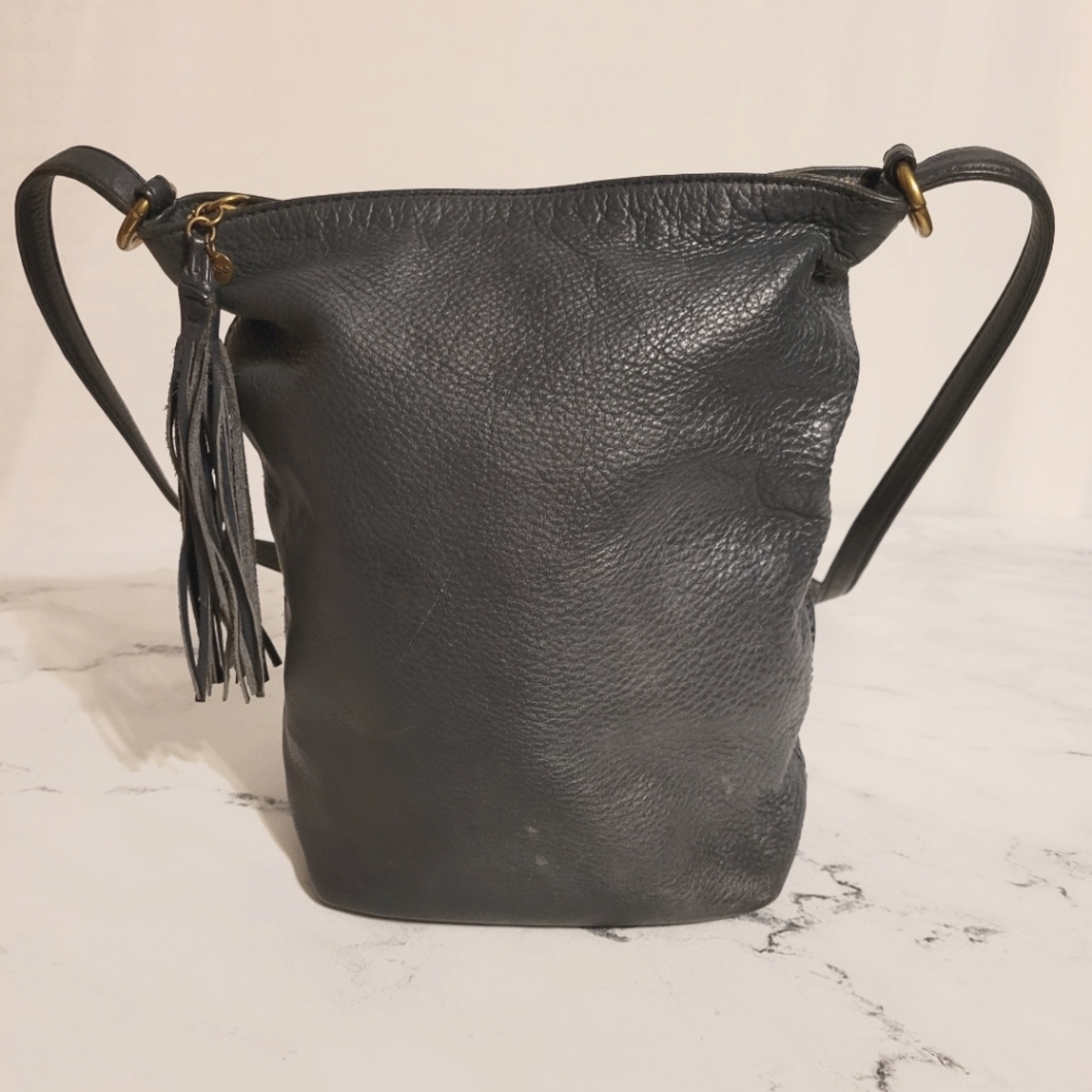 HOBO The Original Pebbled Smokey Grey Convertible Backpack & Shoulder Bag